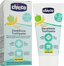 Apple & Banana Toothpaste, 6+ months, fluoride-free - Chicco — photo N5