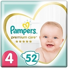 Fragrances, Perfumes, Cosmetics Pampers Premium Care Diapers Size 4 (Maxi) 9-14 kg, 52 pcs - Pampers