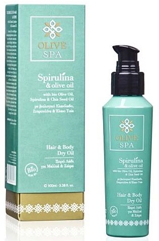 Body & Hair Dry Oil - Olive Spa Spirulina Hair & Body Dry Oil — photo N1