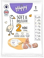Fragrances, Perfumes, Cosmetics Baby Diapers 3-6 kg, size 2 Mini, 1 pc - Bella Baby Happy Soft & Delicate