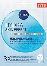 Fragrances, Perfumes, Cosmetics Moisturizing Facial Sheet Mask - Nivea Hydra Skin Effect