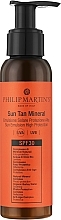 Fragrances, Perfumes, Cosmetics Mineral Sunscreen Emulsion - Philip Martin's Sun Tan Mineral SPF 30