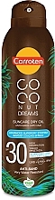 Fragrances, Perfumes, Cosmetics Dry Sunscreen Body Oil - Carroten Coconut Dreams Suncare Dry Oil SPF30