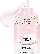 Refreshing White Flower Face Cream - Beausta Pink Tone-Up Cream — photo N1