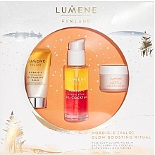 Fragrances, Perfumes, Cosmetics Set - Lumene Valo Glow Boosting Ritual (face/balm/15ml + coctail/30ml + cr/15ml)