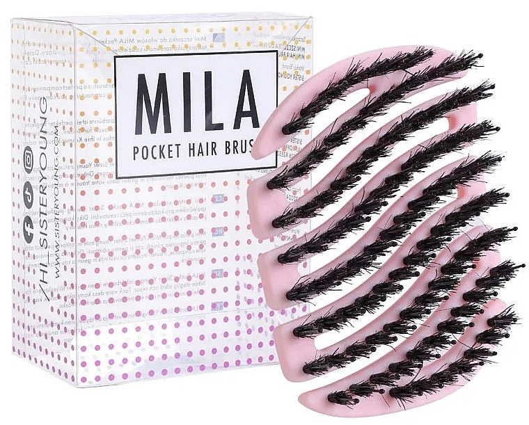 Mila Pink Bv Hairbrush - Sister Young Pocket Hairbrush — photo N2