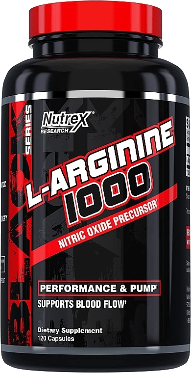 Amino Acid 'L-arginine 1000', in capsules - Nutrex Research L-Arginine 1000 — photo N1