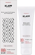 Sunscreen BB Cream - Klapp Multi Level Performance Sun Protection BB Cream SPF50 — photo N2
