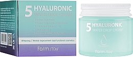 Fragrances, Perfumes, Cosmetics 5 Types of Hyaluronic Acid Moisturizing Cream - FarmStay Hyaluronic 5 Water Drop Cream