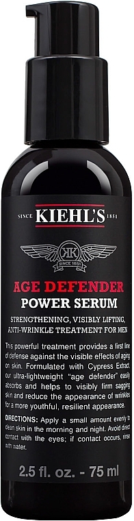 Multifunctional Anti-Aging Face Serum - Kiehl's Age Defender Moisturizer For Man — photo N2