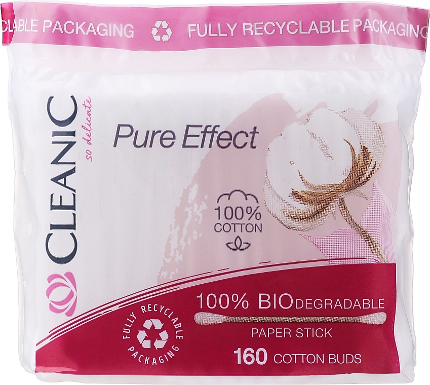 Pure Effect Cotton Buds - Cleanic Pure Effect — photo N1