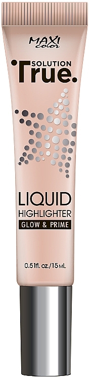 Highlighter - Maxi Color True Solution Liquid Highlighter Glow & Prime — photo N1