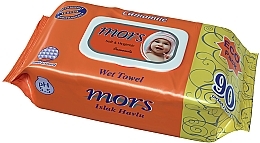 Fragrances, Perfumes, Cosmetics Baby Chamomile Wet Wipes, 90pcs - Mors