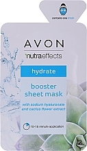 Fragrances, Perfumes, Cosmetics Moisturizing Hyaluronic Acid Mask - Avon Nutraeffects Booster Sheet Mask