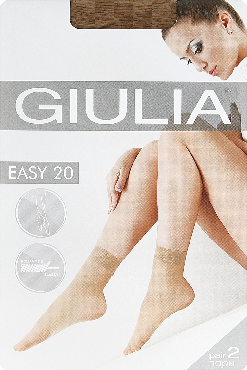 Women Socks "Easy 20", visone - Giulia — photo N1