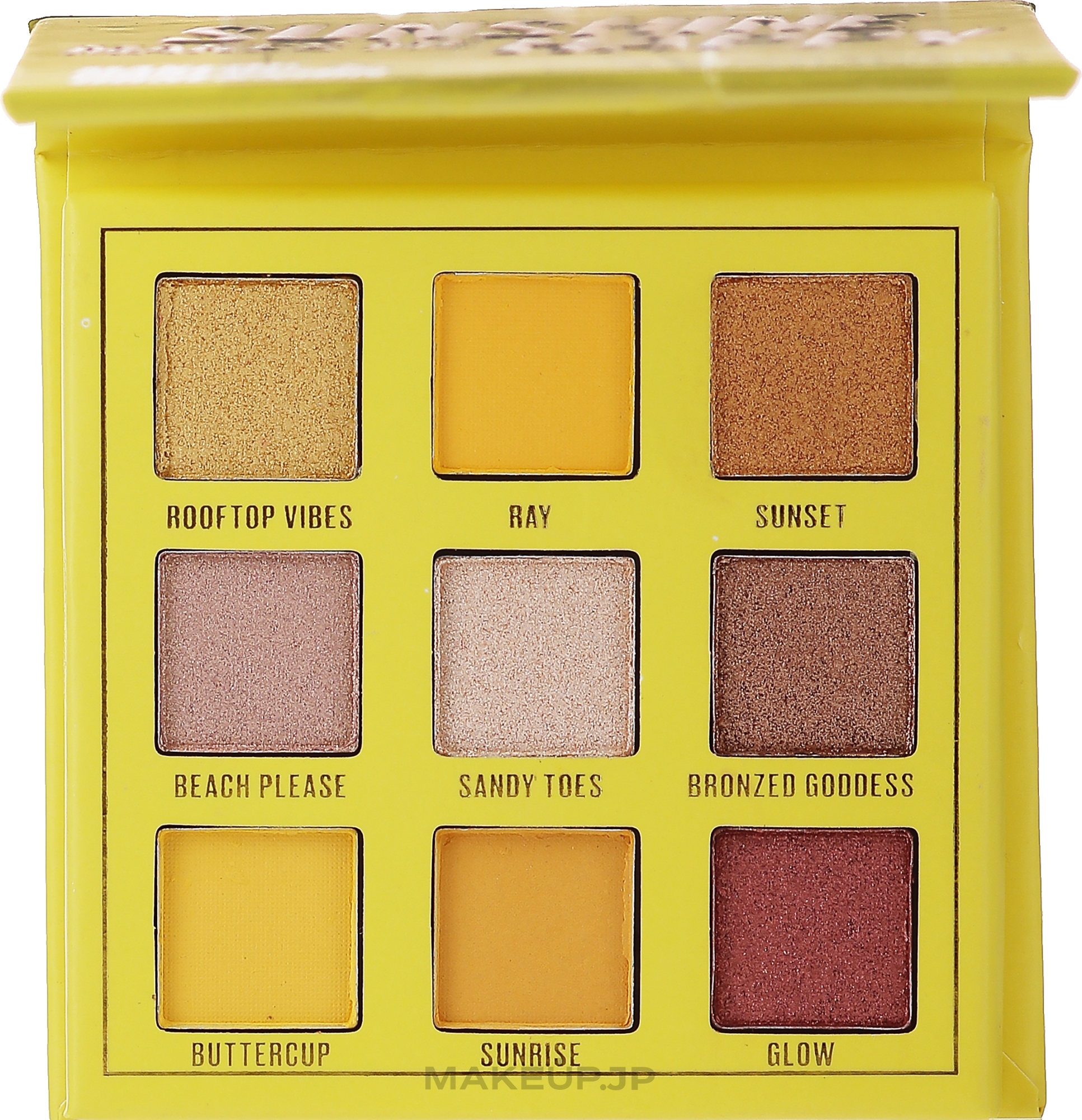 Eyeshadow Palette, 9 shades - Makeup Obsession Shadow Palette — photo Sunshine Makes Me Happy