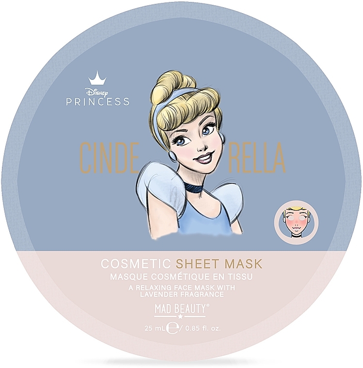 Relaxing Sheet Mask - Mad Beauty Pure Princess Relaxing Sheet Mask Cinderella — photo N5