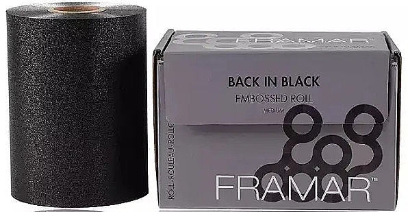 Embossed Foil Roll 'In Captivity of Black' - Framar Embossed Roll Medium Black — photo N1