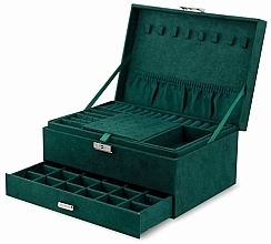 Velour Jewelry Box, green - Ecarla — photo N1