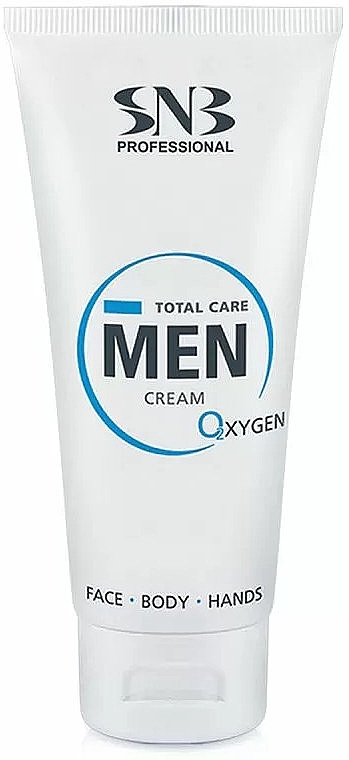 Moisturizing & Soothing Face & Body Cream - SNB Professional Total Care Men Cream Oxygen — photo N1