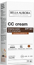 Depigmenting CC Cream - Bella Aurora CC Cream Extra Covering SPF50+ — photo N2