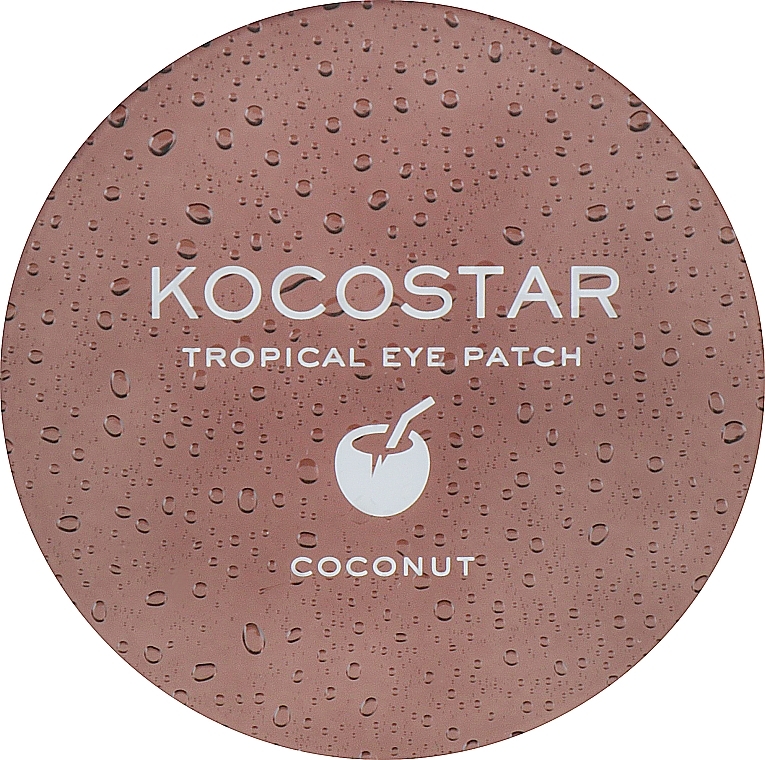 Hydrogel Eye Patches "Tropical Fruit. Coconut" - Kocostar Tropical Eye Patch Coconut — photo N5