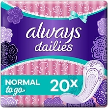 Panty Liners, 20 pcs - Always Slipeinl Daily Prot Long Frisch — photo N1