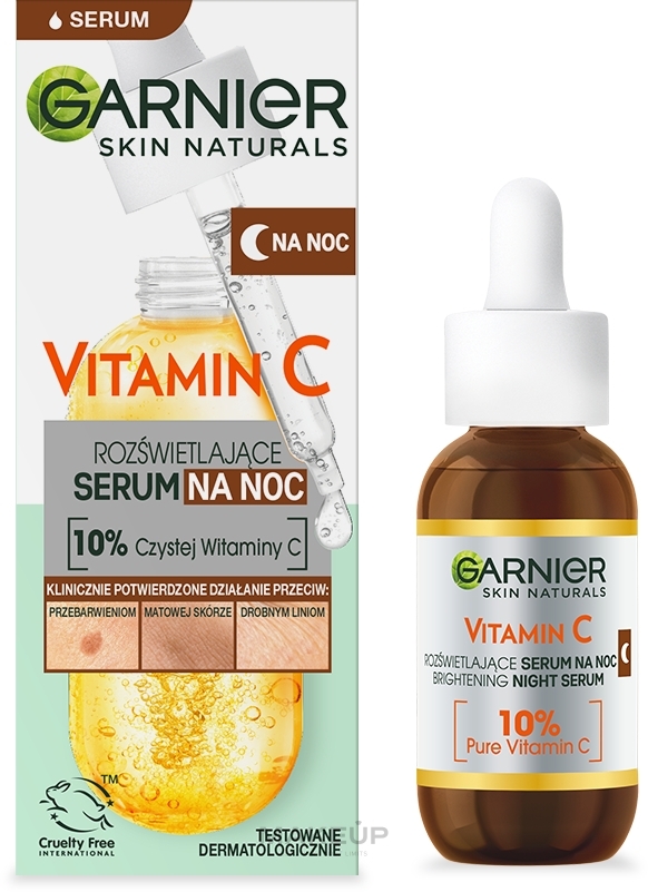 Night Face Serum with Vitamin C - Garnier Skin Naturals Vitamin C Serum — photo 30 ml