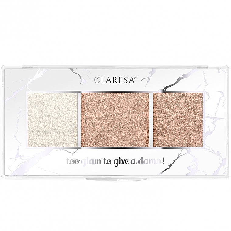 Highlighter Palette - Claresa Too Glam To Give A Damn Highlighter Palette — photo N3