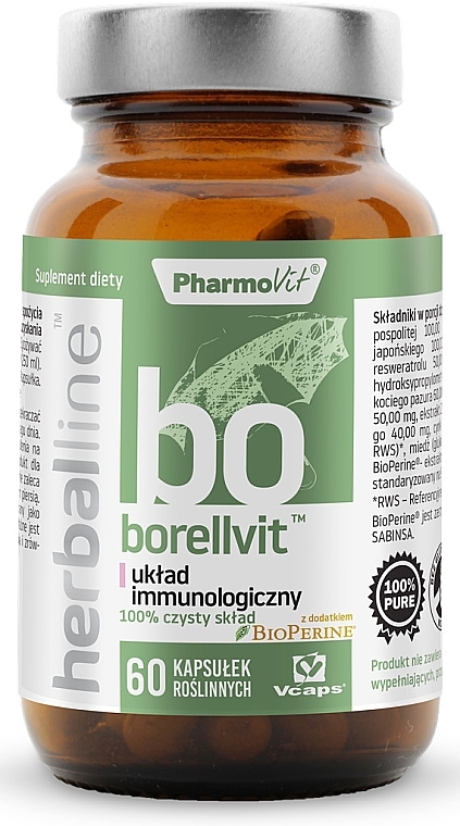 Dietary Supplement for Immune System, 60pcs - Pharmovit Herballine — photo N5
