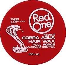 Fragrances, Perfumes, Cosmetics Ultra Strong Hold Hair Styling Aqua Wax - RedOne Cobra Aqua Hair Wax