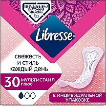 Fragrances, Perfumes, Cosmetics Daily Liners, 30 pcs - Libresse Daily Fresh Plus Multistyle