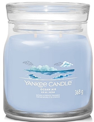 Scented Candle in Jar 'Ocean Air', 2 wicks - Yankee Candle Singnature — photo N1