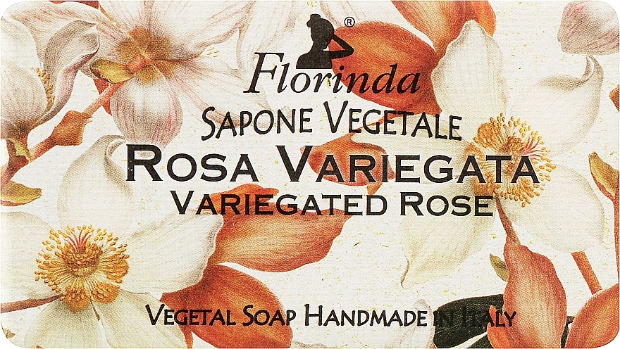 Colorful Rose Natural Soap - Florinda Sapone Vegetale Variegated Rose — photo N2