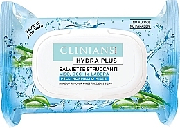 Fragrances, Perfumes, Cosmetics Facial Cleansing Wipes with Minerals & White Tea - Clinians Hydra Plus Facial Cleansing Wipes With Minerals Ant White Tea Basic System