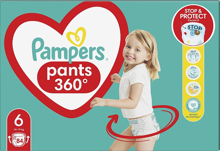 Diaper Pants, size 6, 15+ kg, 84 pcs - Pampers — photo N14