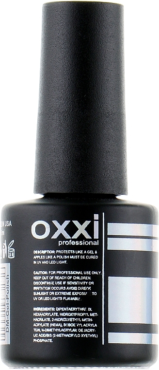 Gel Polish Top Coat without Sticky Layer - Oxxi Professional No Wipe Top Coat — photo N3