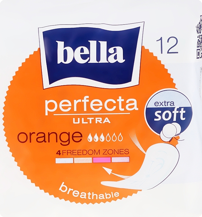 Sanitary Pads Perfecta Ultra Orange, 12 pcs - Bella — photo N1