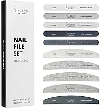 Fragrances, Perfumes, Cosmetics Nail File Set, 10 items - Sincero Salon Nail File Set