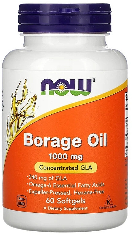 Borage Oil, 1000mg - Now Foods Borage Oil — photo N1