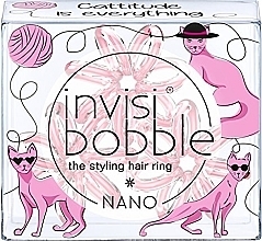 Fragrances, Perfumes, Cosmetics Hair Ring, 3 pcs - Invisibobble Nano Cattitude Is Everything!