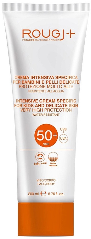Intensive Sunscreen for Kids & Delicate Skin - Rougj+ Intensiv Cream Specific For Kids And Delicate Skin SPF50+ — photo N3