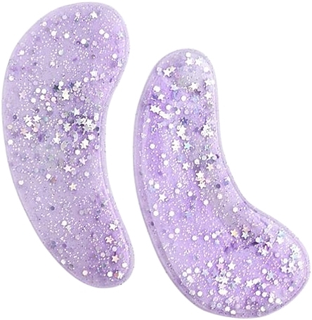 Glitter Hydrogel Eye Patch - IDC Institute Glitter Hydrogel Eye Pad Purple — photo N2