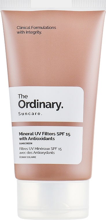 Mineral UV Filters Sun Cream - The Ordinary Suncare Mineral UV Filters SPF15 Antioxidants — photo N2