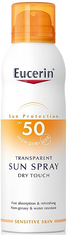 Sunscreen Body Spray - Eucerin Sun Protection Transparent Sun Spray Dry Touch SPF 50 — photo N1