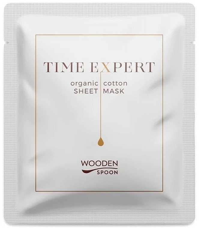 Face Mask - Wooden Spoon Time Expert Organic Cotton Sheet Mask — photo N1