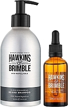 Beard Care Gift Set  - Hawkins & Brimble Beard Gift Box (beard/shm/300ml + oil/50ml) — photo N2