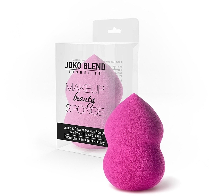 Makeup Sponge - Joko Blend Makeup Beauty Sponge Hot Pink — photo N1