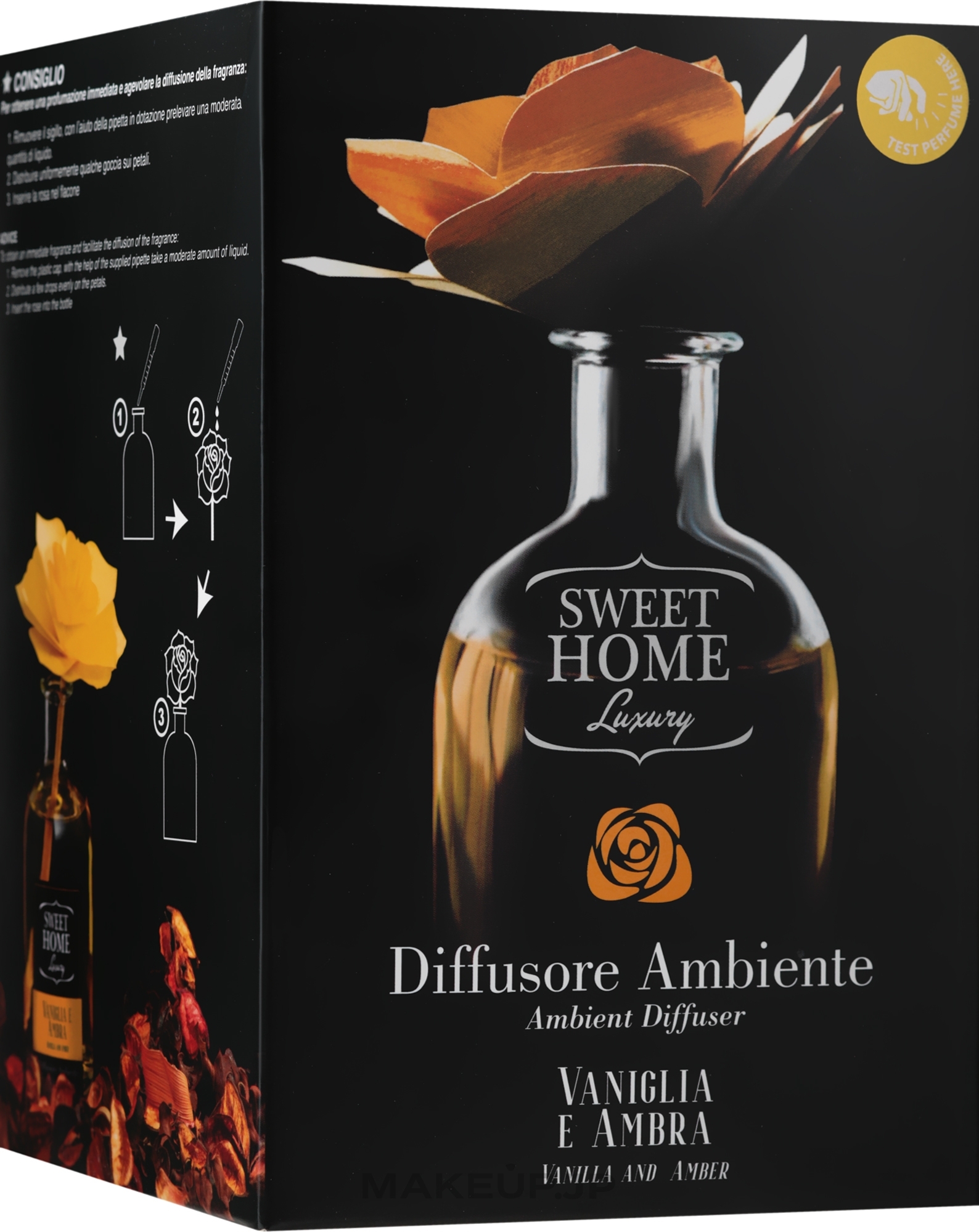 Reed Diffuser - Sweet Home Collection Luxury Profumatore Ambiente Vaniglia E Ambra — photo 250 ml