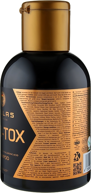 Keratin, Collagen & Hyaluronic Acid Shampoo - Dallas Cosmetics Pro-Tox Shampoo — photo N9